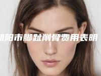 朝阳市脚趾削骨费用表明细医生擅长一览-辽宁省朝阳市第二医院整形美容科价格(价目)表